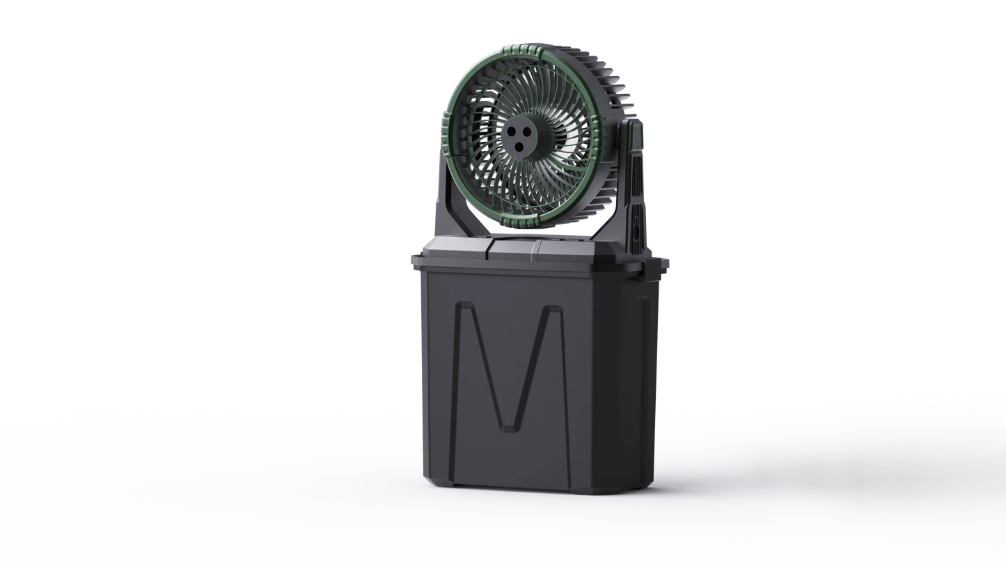 Portable Misting Fan -20000mAh USB Rechargeable Battery Powered Floor Cooling Fan With 9L Water Tank, Outdoor Spray Fan