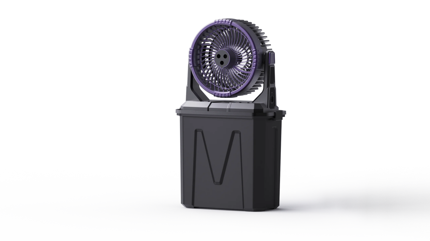 Portable Misting Fan -20000mAh USB Rechargeable Battery Powered Floor Cooling Fan With 9L Water Tank, Outdoor Spray Fan