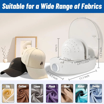 Hat Care Machine for Iron and Dry,Restore Misshapen Hat/Cap Natural Shape with Steam and Hot&Cold Wind Same day shipping to Mexi