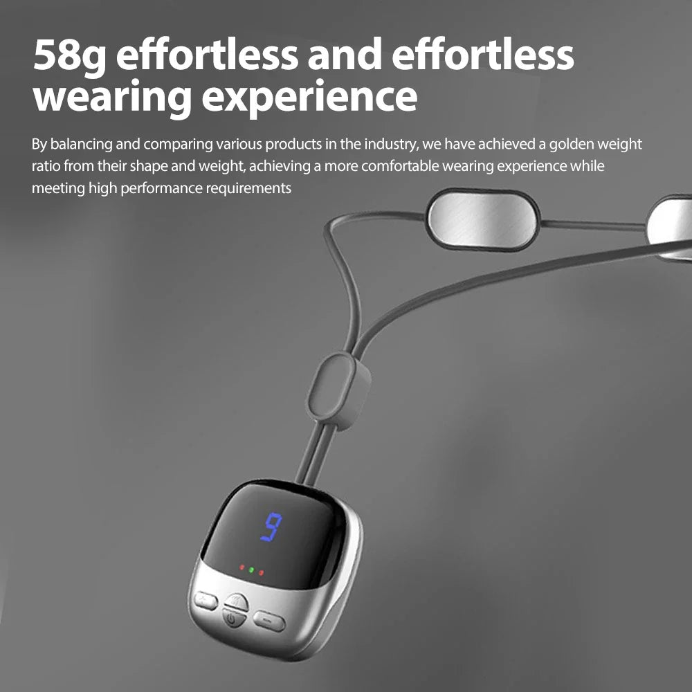 Smart Hanging Neck Massager EMS Muscle Massager Portable Hot Compress Neck and Cervical Spine Massager SPA Relaxation Treatment