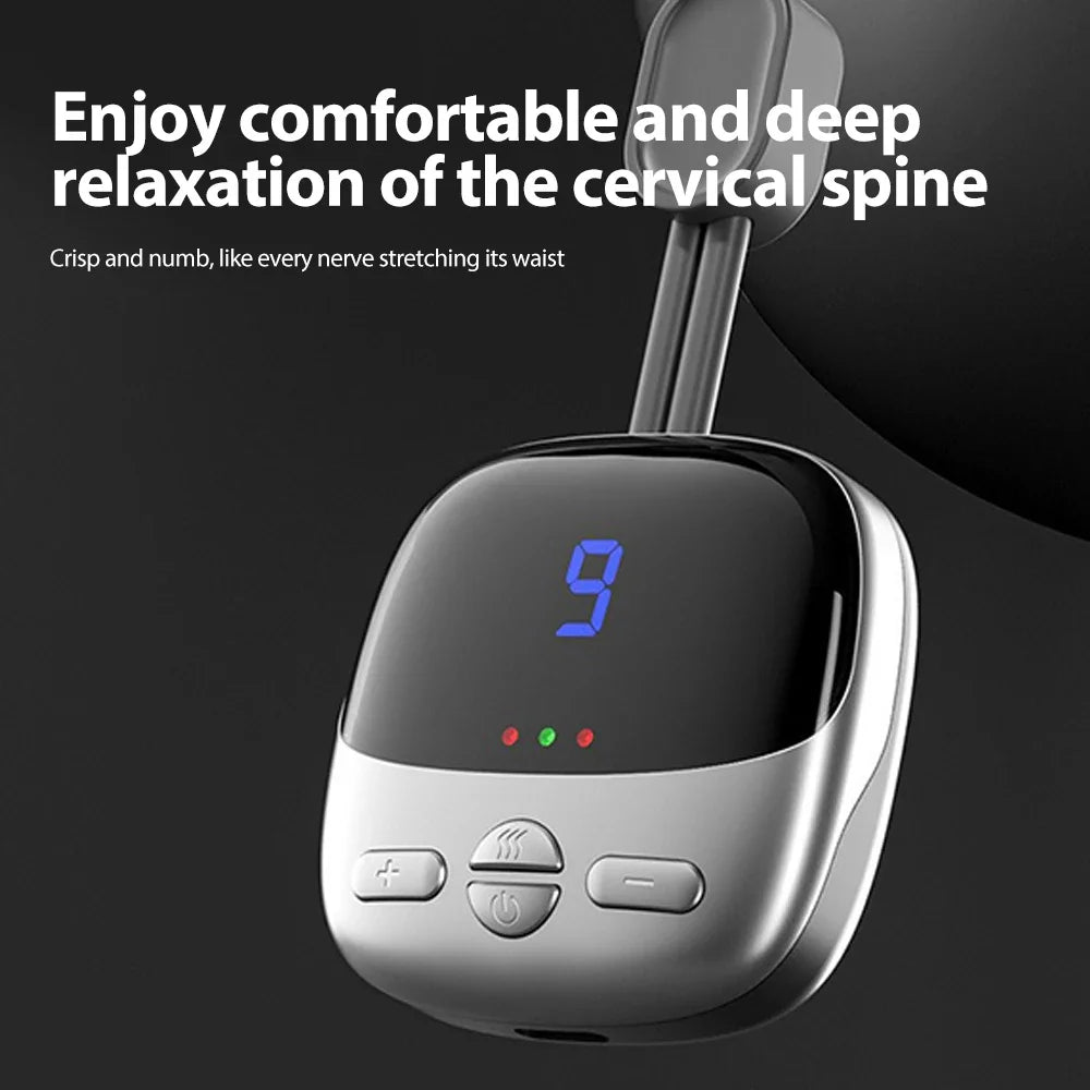 Smart Hanging Neck Massager EMS Muscle Massager Portable Hot Compress Neck and Cervical Spine Massager SPA Relaxation Treatment