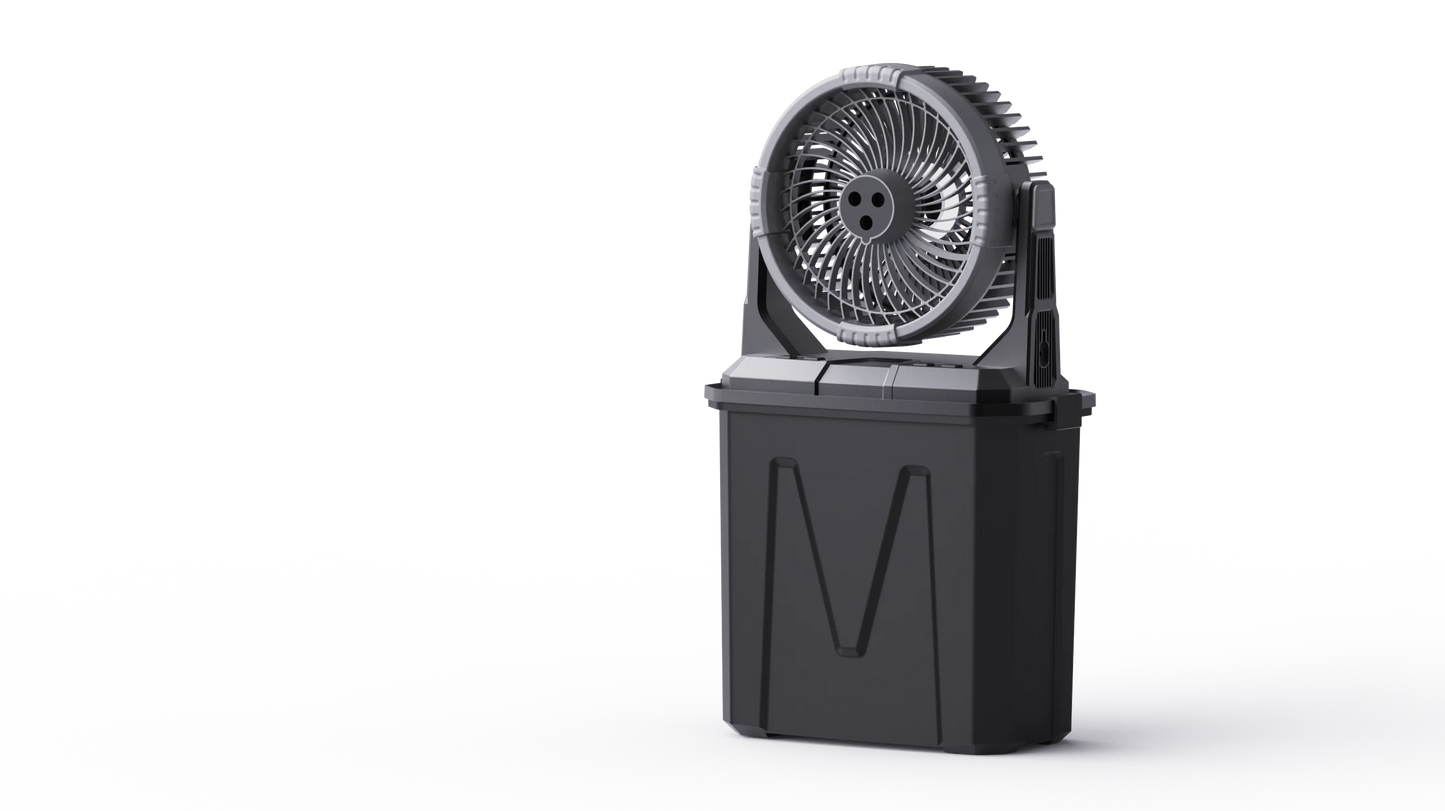 Portable Misting Fan -20000mAh USB Rechargeable Battery Powered Floor Cooling Fan With 9L Water Tank, Outdoor Spray Fan