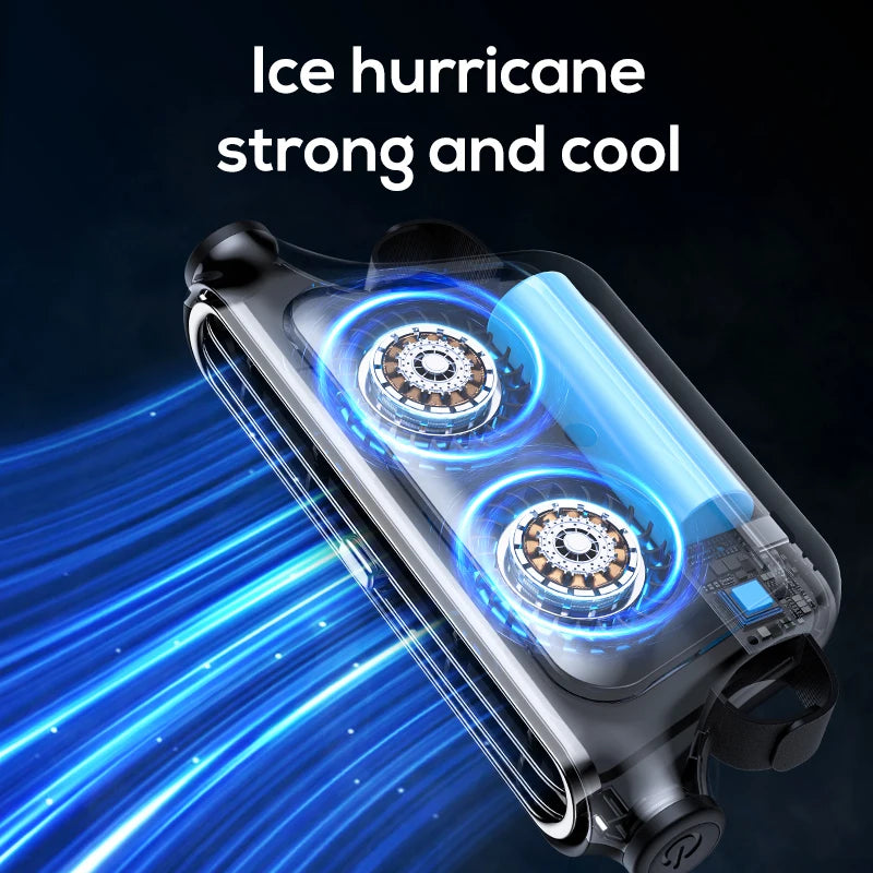 Car Cooling Fan Portable Car Seat Headrest Fan 3-speed Dual Turbo Strong Wind Electric Car Seat Fan for Mini Cars RVs Sedans ﻿