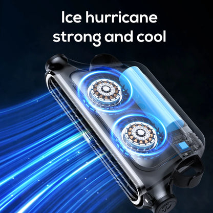 Car Cooling Fan Portable Car Seat Headrest Fan 3-speed Dual Turbo Strong Wind Electric Car Seat Fan for Mini Cars RVs Sedans ﻿
