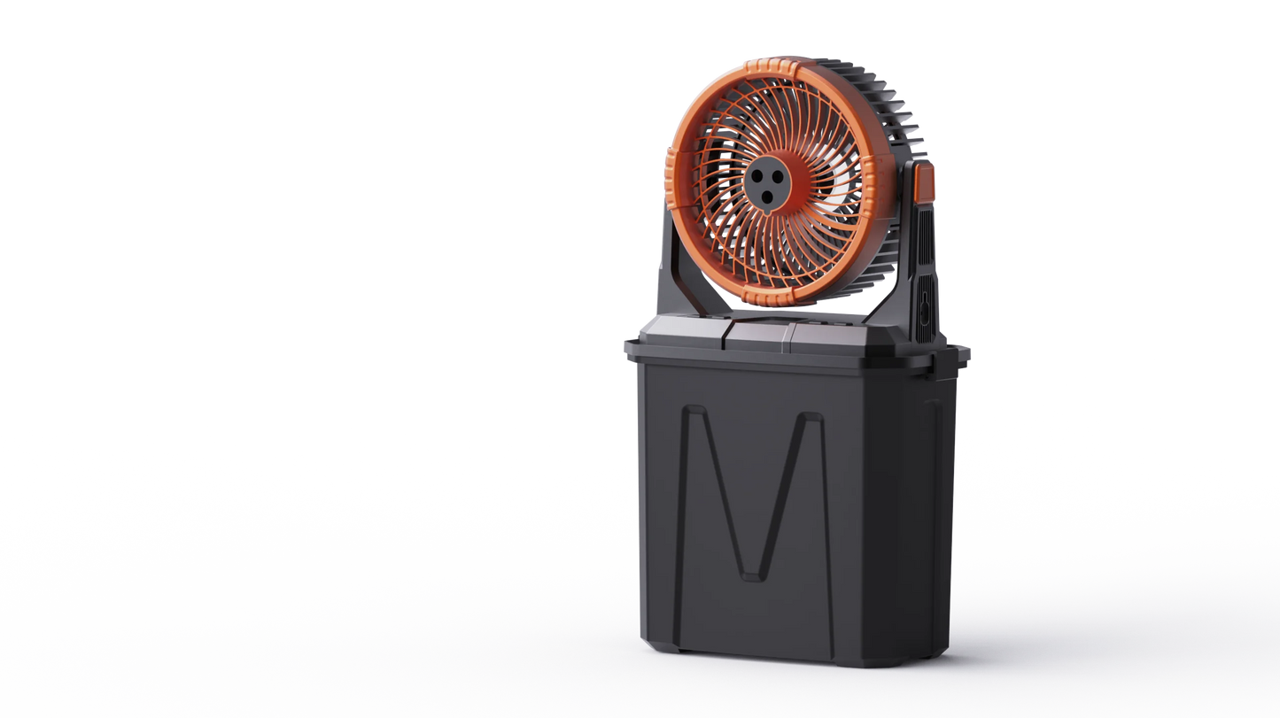 Portable Misting Fan -20000mAh USB Rechargeable Battery Powered Floor Cooling Fan With 9L Water Tank, Outdoor Spray Fan