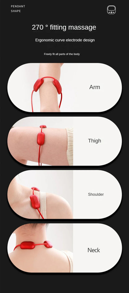 Smart Hanging Neck Massager EMS Muscle Massager Portable Hot Compress Neck and Cervical Spine Massager SPA Relaxation Treatment