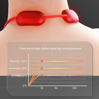 Smart Hanging Neck Massager EMS Muscle Massager Portable Hot Compress Neck and Cervical Spine Massager SPA Relaxation Treatment